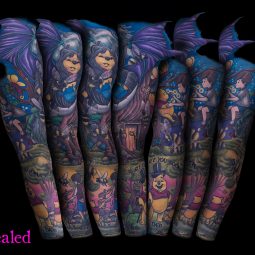 Lara Higgs tattoo extravaganza
